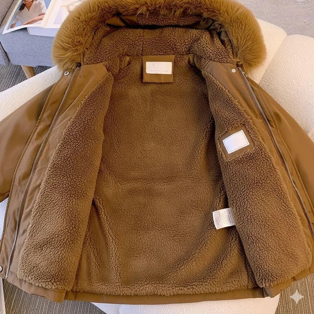 Marry Ladies Fleece Coat - Brown - We Lovers Beauty