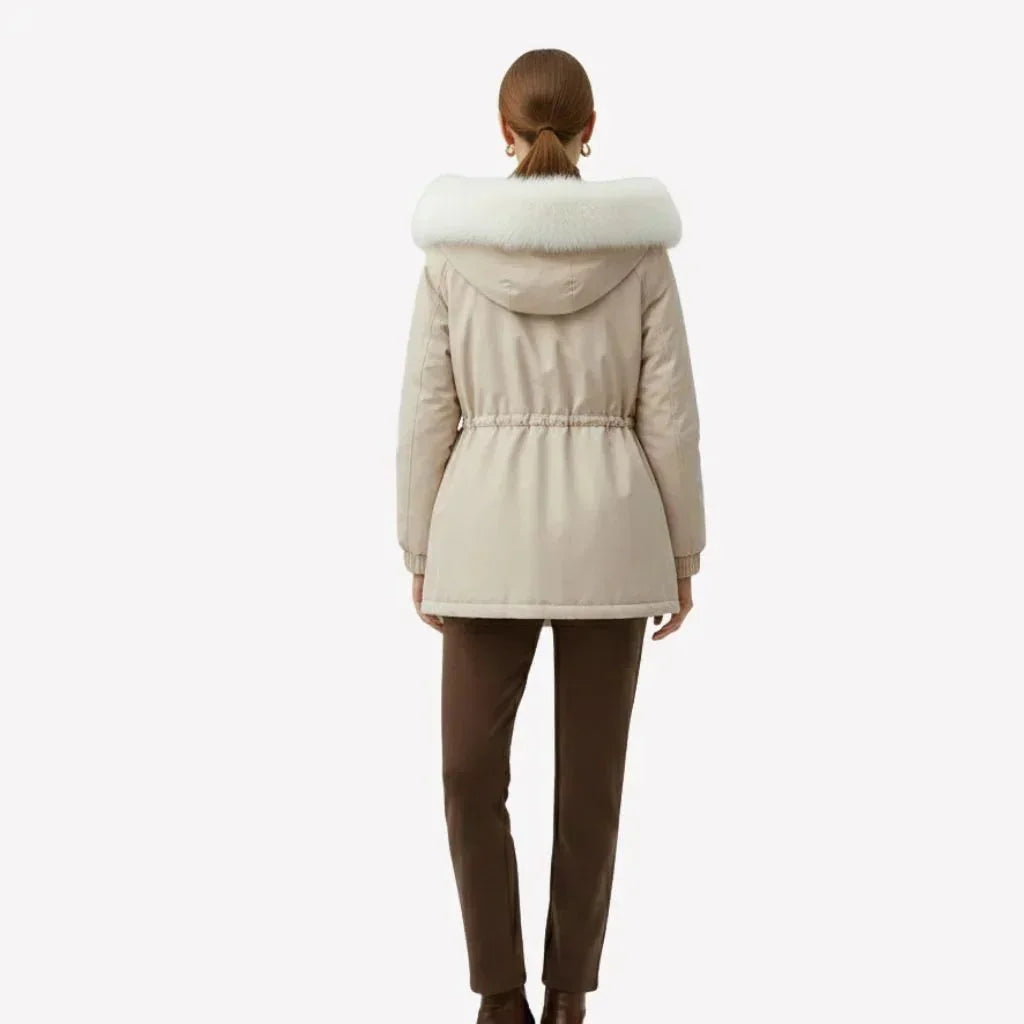 Marry Ladies Fleece Coat - khaki - We Lovers Beauty