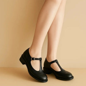 Mary leather loafers for women – Black - We Lovers Beauty