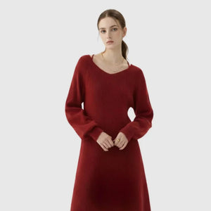 Mirtilo Jumper Dress - Red - We Lovers Beauty