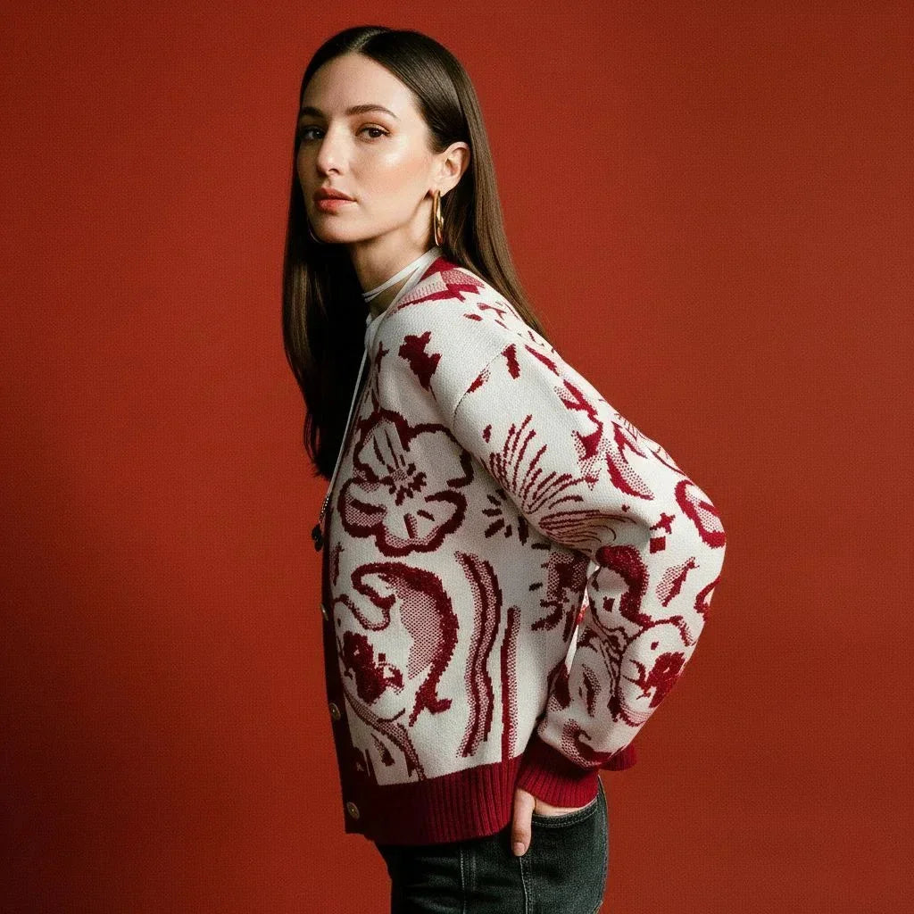 Naya Women Cardigan – Red - We Lovers Beauty