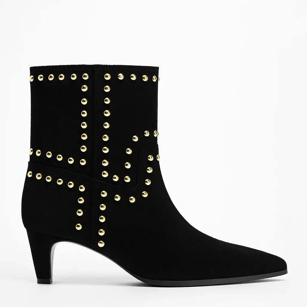 Pajó Ankle Boots With Heels - Black - We Lovers Beauty