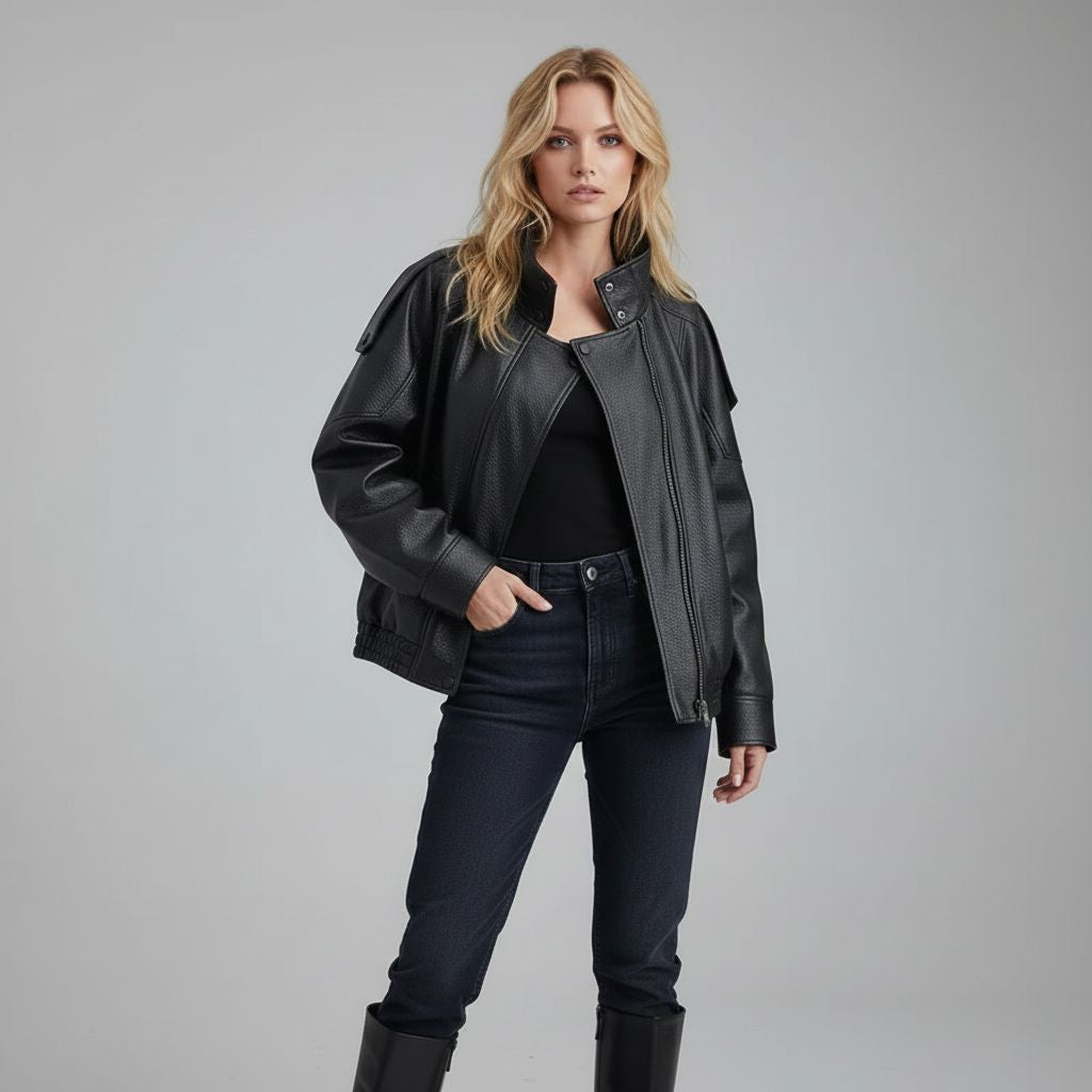 valentino-faux-leather-jacket-for-women-blac01