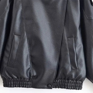 Valentino Faux Leather Jacket – Black - We Lovers Beauty