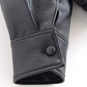 Valentino Faux Leather Jacket – Black - We Lovers Beauty
