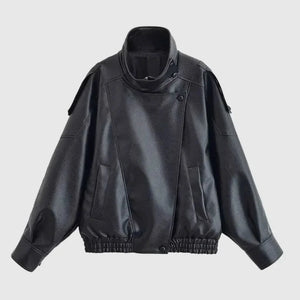 Valentino Faux Leather Jacket – Black - We Lovers Beauty