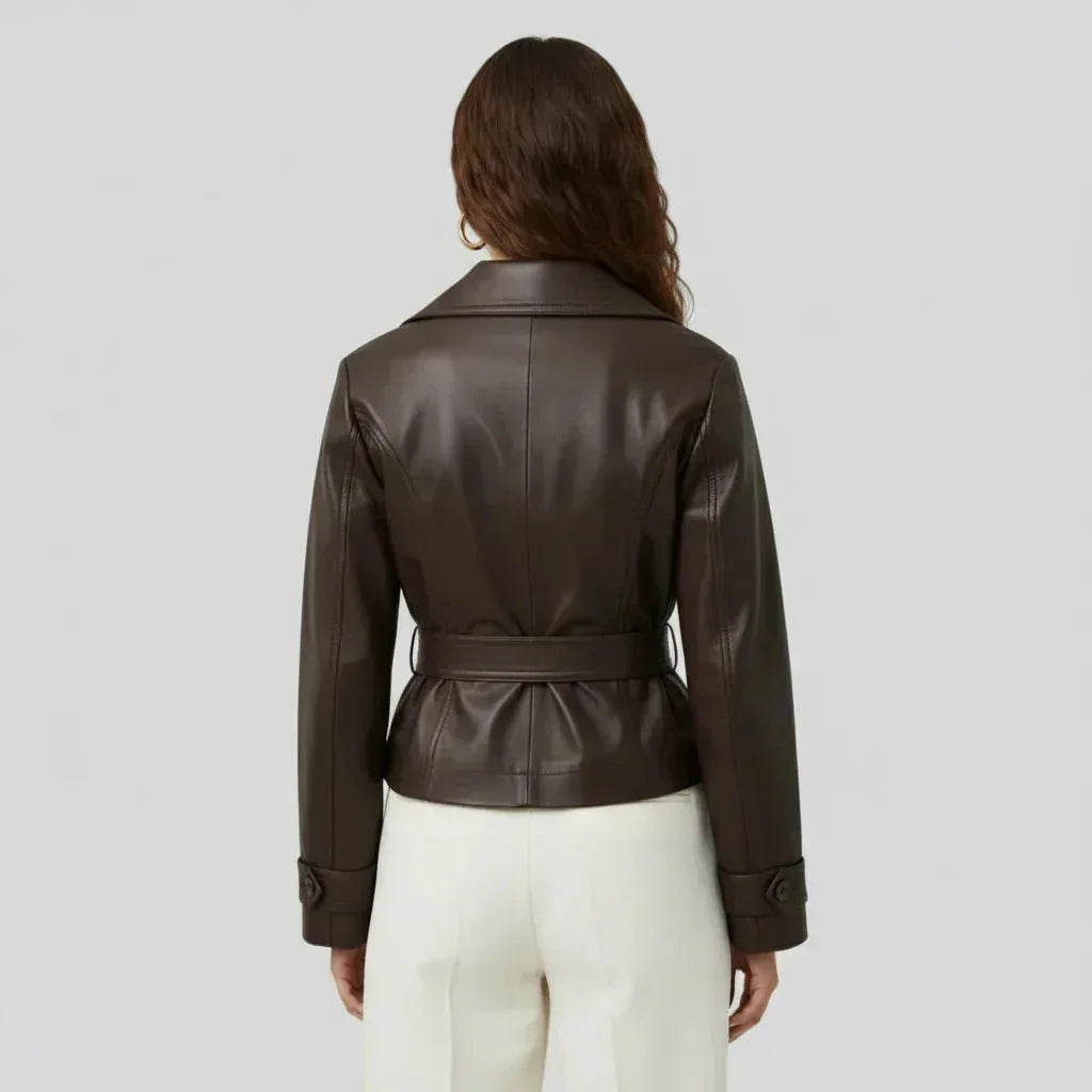 Venor Brown Leather Jacket - We Lovers Beauty