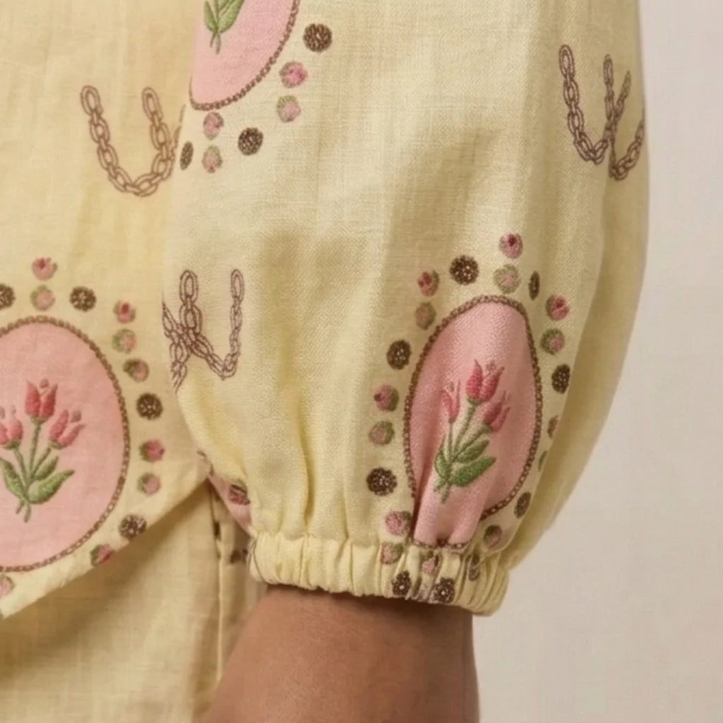 Women's Linen Set — Floral Print - WE LOVERS BEAUTY