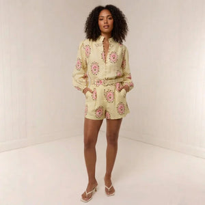 Women's Linen Set — Floral Print - WE LOVERS BEAUTY