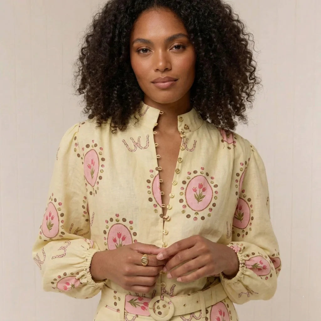 Women's Linen Set — Floral Print - WE LOVERS BEAUTY