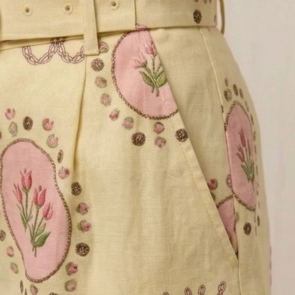 Women's Linen Set — Floral Print - WE LOVERS BEAUTY