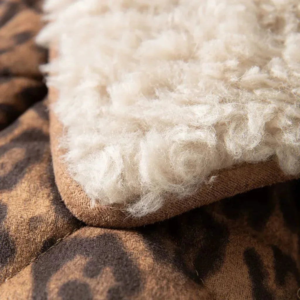 Zulema Women Winter Jacket Coat - Leopard - We Lovers Beauty